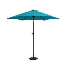 5056771095962 1 Hillier Crank Tilt Garden Parasol Blue.JPG
